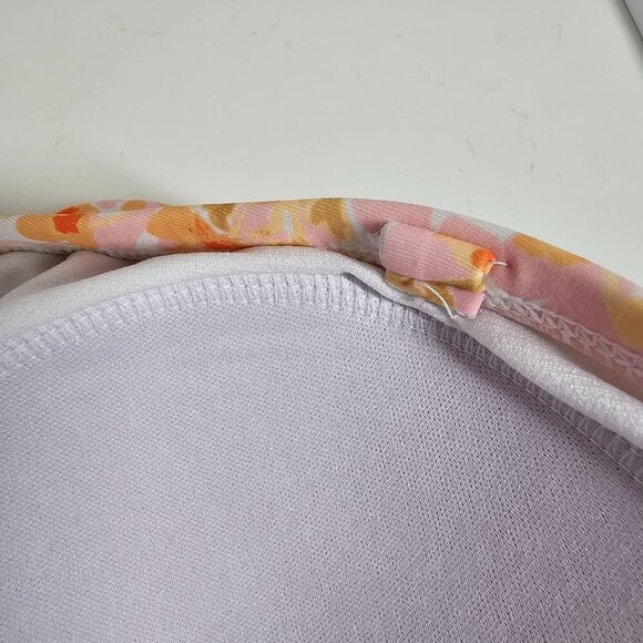 Kona Sol Women's One-Shoulder Floral Swimsuit Built-in Padding Ruched 18W - Picture 8 of 10